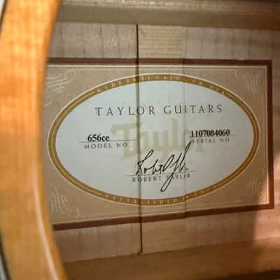 used 2011 Taylor 656ce 12 String Acoustic in Very Good Condition with OHSC image 7