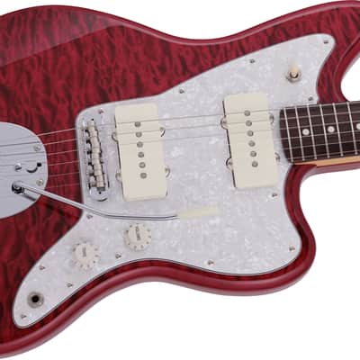 FENDER - 2024 Collection Made in Japan Hybrid II Jazzmaster Rosewood Fingerboard Quilt Red Beryl - 5664100328 image 4