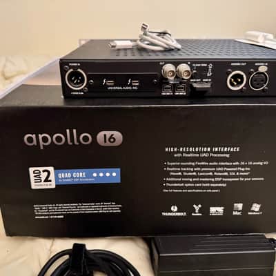 Universal Audio Apollo 16 QUAD Silver w/ Thunderbolt 1 Option Card – Original Box & Docs image 7