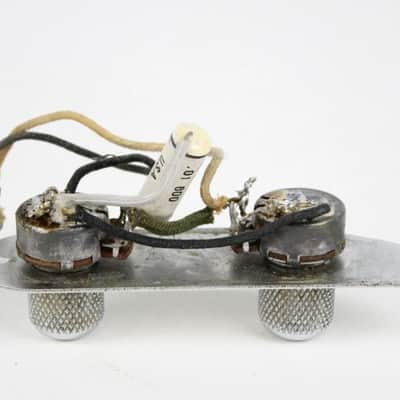 Original 1953 Fender Precision Bass Control Plate Assembly Pots & Knobs Pre-CBS Vintage P-Bass 1950s image 6