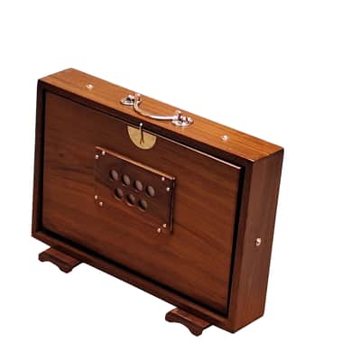 SHRUTI BOX~SIZE (15" X 10" X 3")~TEAK WOOD~13 NOTES~440 Hz~CHANT~MANTRA~SHRUTI~WITH BAG image 9