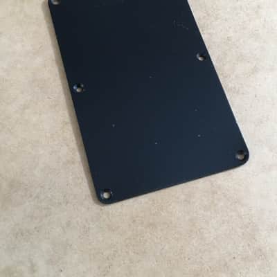 Vintage No String Holes Aged Relic Back Plate Tremolo Cover Black For Fender Strat Stratocaster Rare image 2