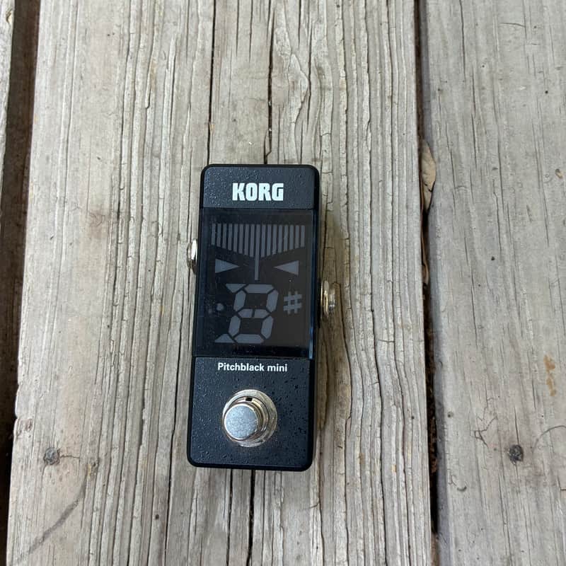 Korg Pitchblack X Mini 2022 - Present - Black electric guitar tuner pedal image 1