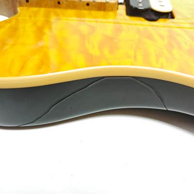 MUSIC MAN Axis Super Sport HH Trans Gold Electric Guitar, a6601 image 6