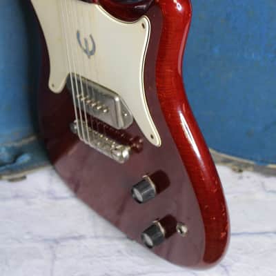 👀 1965 Gibson Epiphone Coronet - Cherry   w/ OHSC image 14