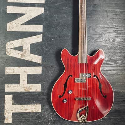 Guild Starfire I Bass Left-Handed Semi-Hollowbody Cherry Red Newark Street Collection (new) image 10