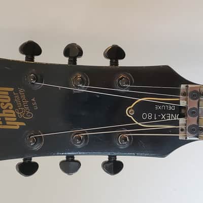 1983 Gibson Sonex 180 Deluxe Ebony Black w/ Kahler (Locking Trem) & EMG PUPs Made In USA image 11