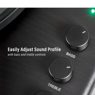 Crosley CR6046A Stave Bluetooth Turntable with Built-in Speakers, Black-NEW image 5