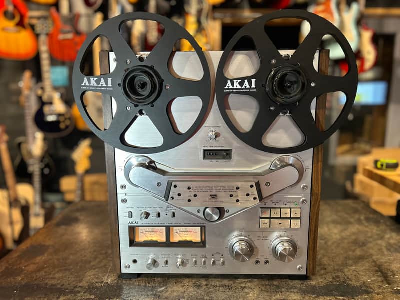 Akai GX-635D Vintage Silverface Reel-to-reel 4-track tape machine image 1