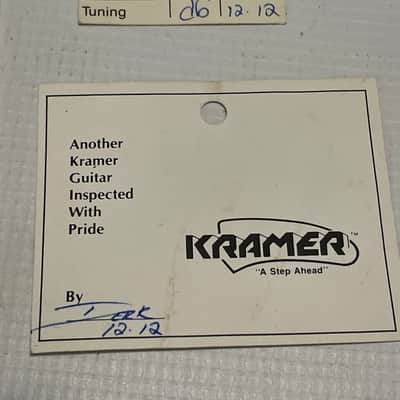 1980's Kramer Model Electric Guitar Factory Hang Tags Case Candy image 2