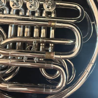 Silver Double French horn with detachable bell image 7