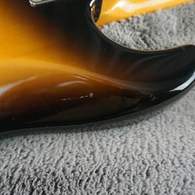 1987 MIJ Squier Stratocaster Fujigen E-Series Sunburst w/ ESP Rail Pickup & Fender Case image 17