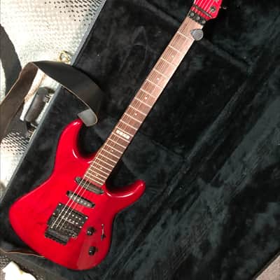 ESP Mirage Deluxe 1995 - see thru red image 1
