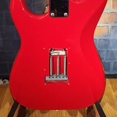 Vintage 1986 Squier MIJ Standard Stratocaster Rosewood Fretboard Torino Red w/ Fender USA OHSC image 19