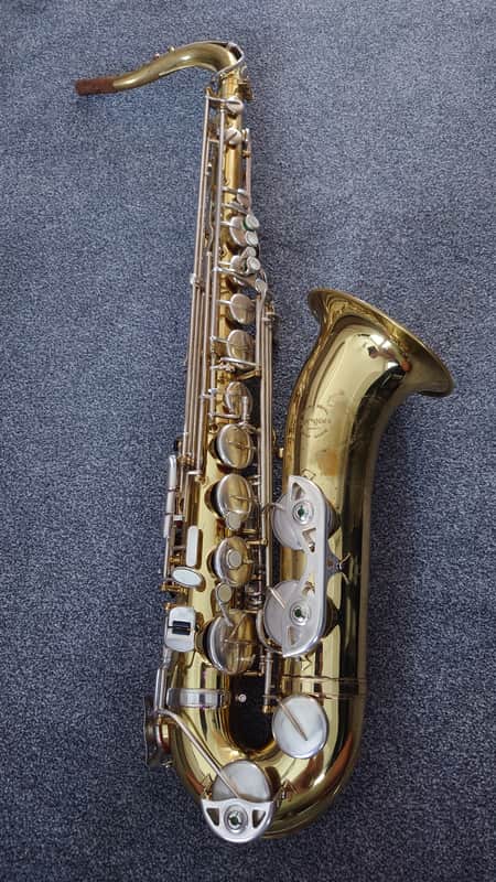 Borgani 0166S Vintage Tenor Saxophone 1980s - Gold Lacquer with Silver Nickel Keys image 1
