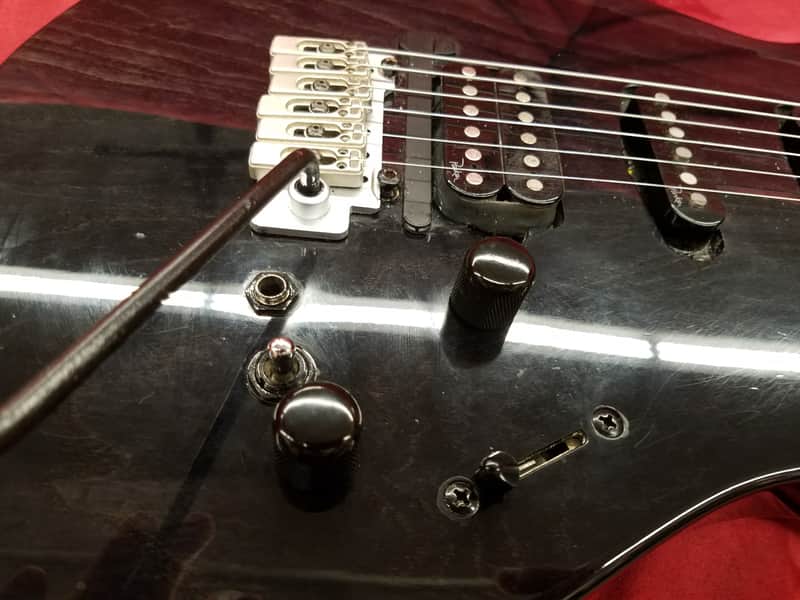 Parker P-40 Electric Guitar HSS with piezo pickup Trans Black | Reverb