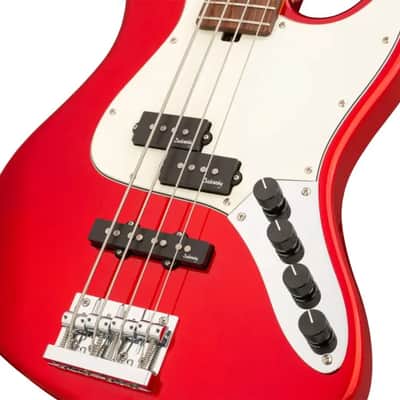 Sadowsky MetroExpress 21-Fret Hybrid P/J Bass, Morado Fingerboard, 4-String - Solid Candy Apple Red Metallic High Polish image 5