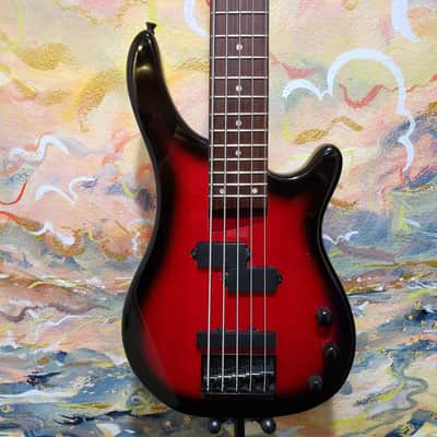 Glen Burton 5-String Electric Bass Red Burst (Used) image 2