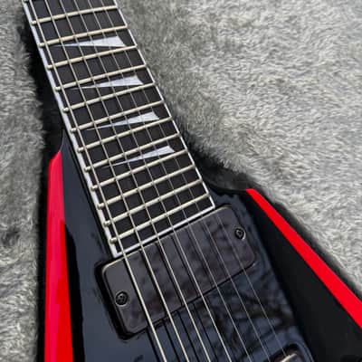 ESP E-II Arrow-7 Baby Metal 2017 - 2018 - Black with Red Bevels image 5