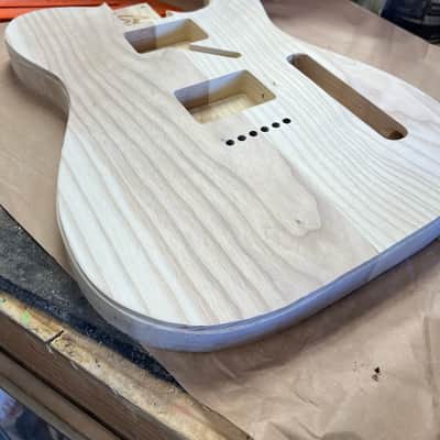 Madlad Instruments Double Bound Ash HH Telecaster Tele Style Body (custom made with pride in north Texas) - Unfinished image 6
