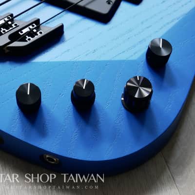 Mayones Ori 5 Enji Bass Namm Show Build-Mecha Blue image 14