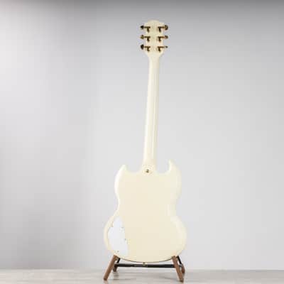 Gibson 1963 Les Paul SG Custom Reissue with Maestro Vibrola, Classic white | Demo image 3