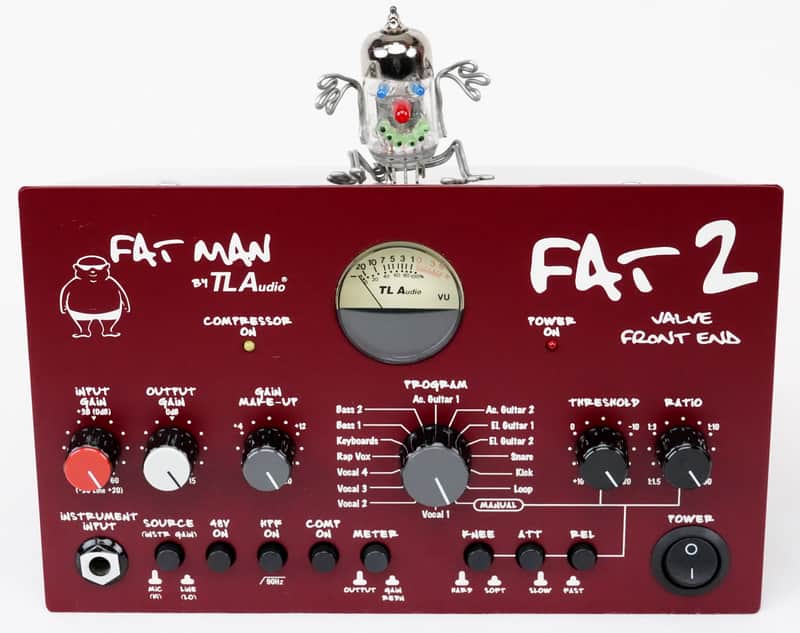 TL Audio Fat Man FAT2 Tube Compressor Valve Mic Preamp +Neuwertig+