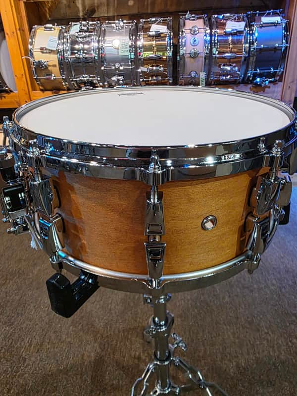Yamaha AMS-1460 Absolute Hybrid Maple Snare - 6 x 14-inch - Vintage Natural image 1