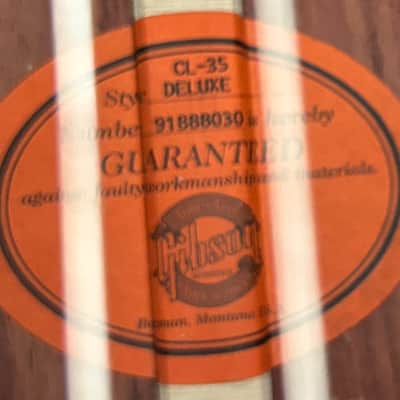 Gibson CL-35 Deluxe Cutaway Acoustic-Electric – Antique Natural – Hardshell Case image 5