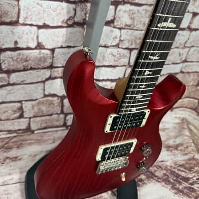 PRS CE 24-08 Swamp Ash 2024 - Satin Red Apple Metallic image 3