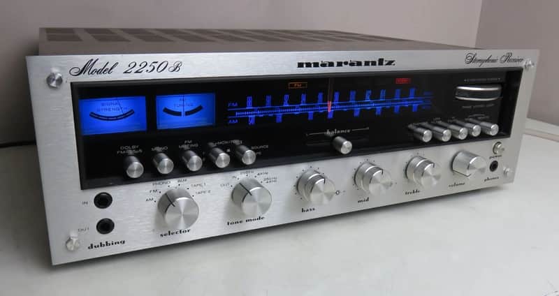 MARANTZ 2250B STEREO RECEIVER FULLY RECAPPED PRO SERVICED + LED's A+ CONDITION