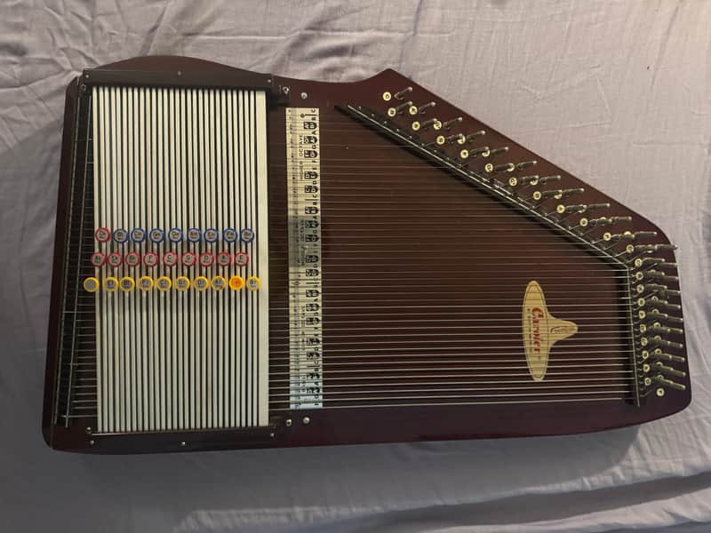 Autoharp Chromaharp Caroler 27 Chords - Mute Bar - Good Condition image 1