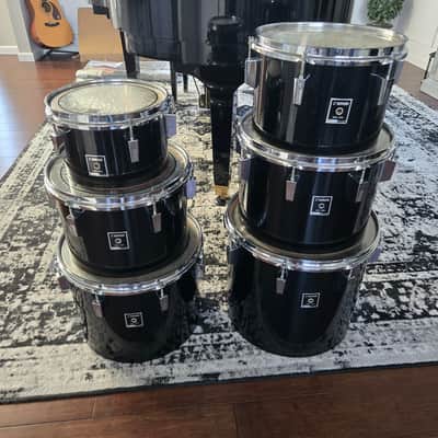 Sonor Phonic 12 inch tom drum 1975 - Black image 8