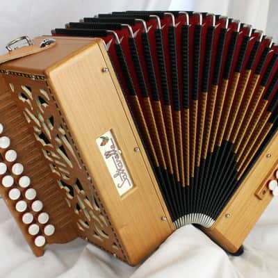 NEW Cherry Saltarelle Bouebe Diatonic Button Accordion GC MM 21 8 image 1