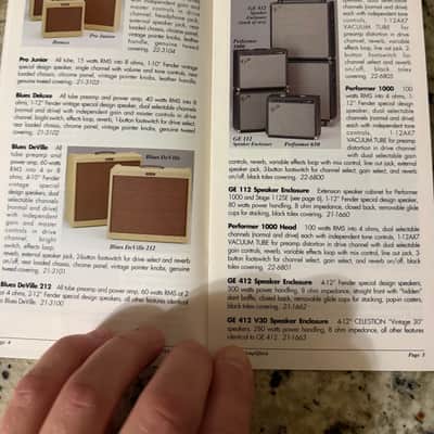 Fender Amplifiers Catalog 1995 65 deluxe reverb twin 59 Bassman 63 Vibroverb concert super pro Jr blues deluxe Deville bullet Princeton chorus performer 650 1,000 image 3