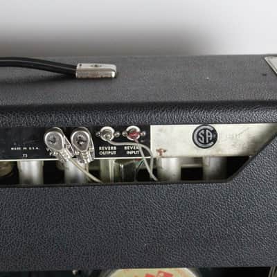 1966 Vintage Fender Pro Reverb Amplifer Combo "Black Face" 2x12 40 Watt Amp 1960s USA image 8