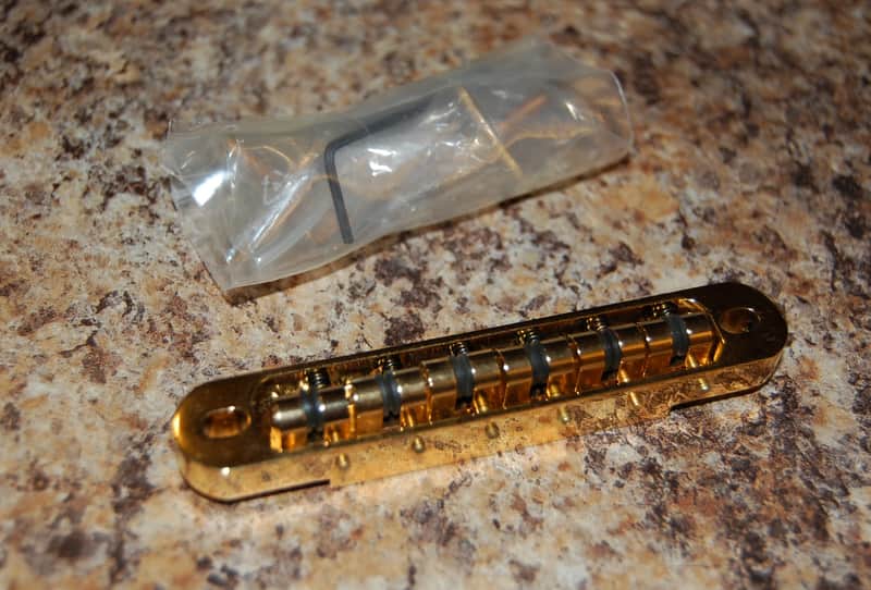 ABM 2400G Gold Roller Bridge ABR-1 Tunematic Tuneomatic Tune-O-Matic image 1