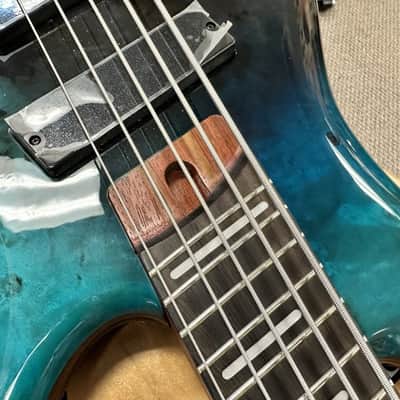 Ibanez SRMS805 Bass Workshop Multi-Scale 5-String Bass - Tropical Seafloor image 4