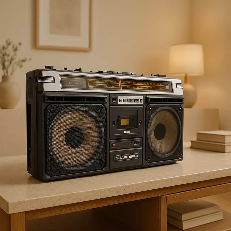 Sharp GF-8585 Stereo Radio Cassette Recorder Vintage Boombox Serviced Warranty image 1