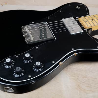 Squier CTC-55 Telecaster Custom 1983 Black Vintage Fender Japan Fujigen MIJ w/ Bag image 6