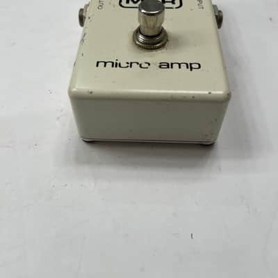 MXR Micro Amp Clean Boost Rare Vintage 1980 Block Logo Guitar Effect Pedal image 5