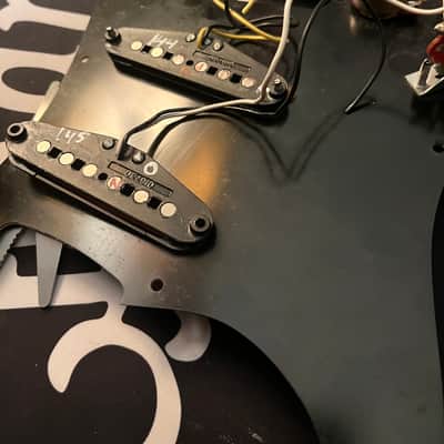 Fender Stratocaster SSS Pickguard W/Electronics & Two Alnico 5 Single Coils - Black image 5