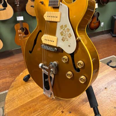 2000 Gibson Custom Shop Historic '52 ES-295 with Bigsby Antique Gold image 4