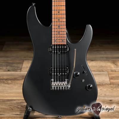 Ibanez AZ2402 Prestige HH Roasted Maple Neck Guitar w/ Case – Black Flat image 2