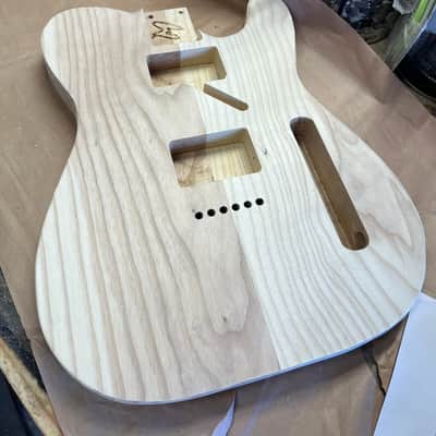 Madlad Instruments Double Bound Ash HH Telecaster Tele Style Body (custom made with pride in north Texas) - Unfinished image 8