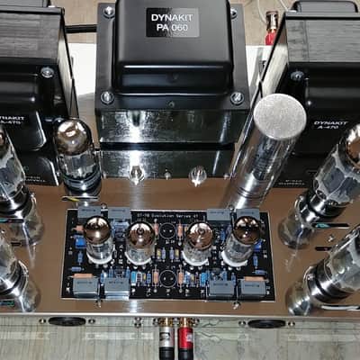 Dynaco ST-70 / Dynakit Stereo 70 Tube Amplifier w/ Evolution 4T Dual Triode Driver, w/ Tubes & Cover image 18