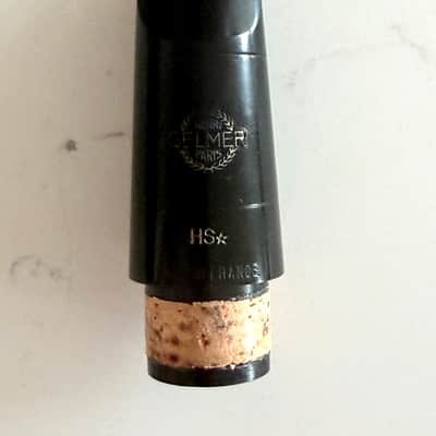 Henri Selmer (Paris) HS* Clarinet Mouthpiece and Selmer USA Silver Plated Ligature - Hard Rubber image 4