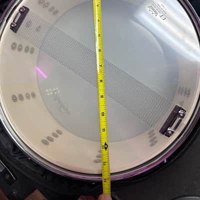 Ashthorpe 1 Ashthorpe Snare Drum Set with Remo Head (Black) - Student Beginner Kit with Stand, Padded Gig Bag, Practice Pad, Neck Strap, and Sticks image 18