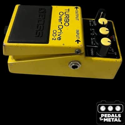 Boss OD-2 Turbo OverDrive (Black Label) 1985 - 1988 - Yellow - X18010 image 5