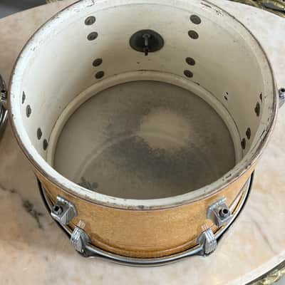 Ludwig Keystone Badge 12x8 Tom Pre-serial '60 - Gold Sparkle image 7